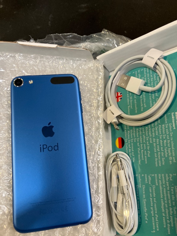 Photo 1 of Apple iPod Touch, 32GB - Blue (6th Gen) (Renewed)