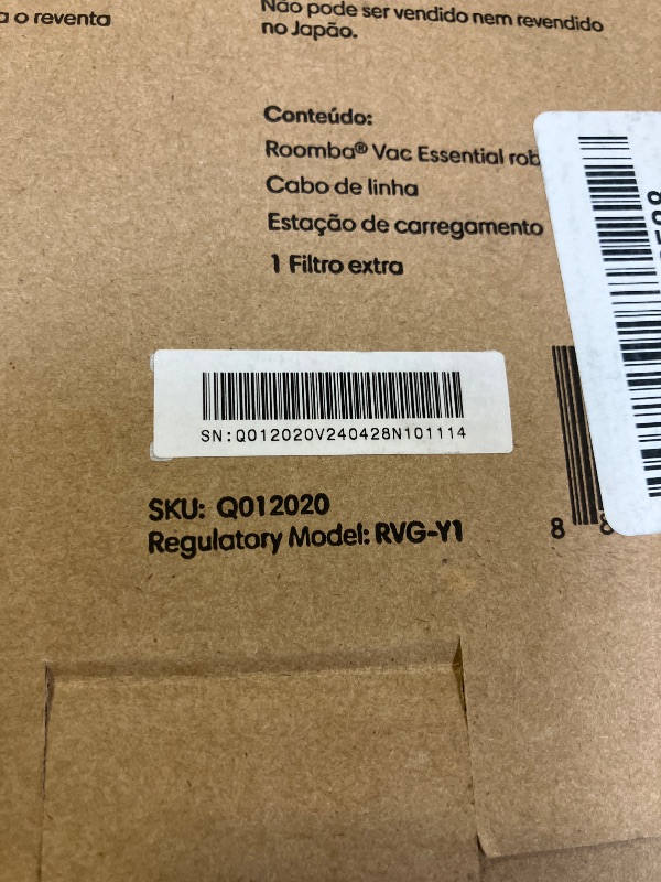 Photo 1 of iRobot Roomba Vac Robot Vacuum (Q0120) - Easy to use, Power-Lifting Suction, Multi-Surface Cleaning, Smart Navigation Cleans in Neat Rows, Self-Charging, Alexa