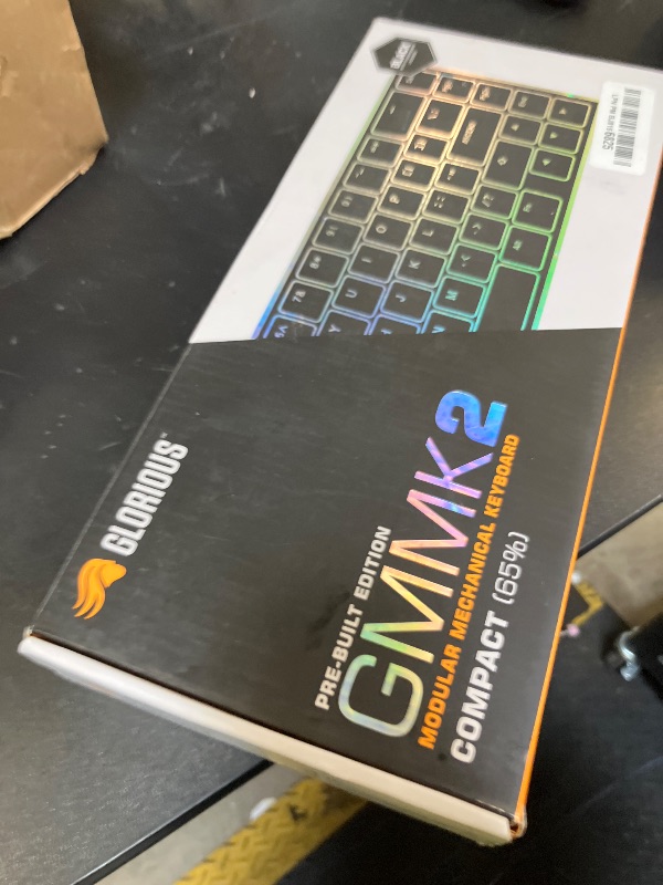 Photo 1 of Glorious GMMK 2 Small Gaming Keyboard Base- Barebones Kit- TKL Hot Swappable DIY White Mechanical Keyboard - Wired, RGB Backlit,- PC Setup Accessories- 65%, White