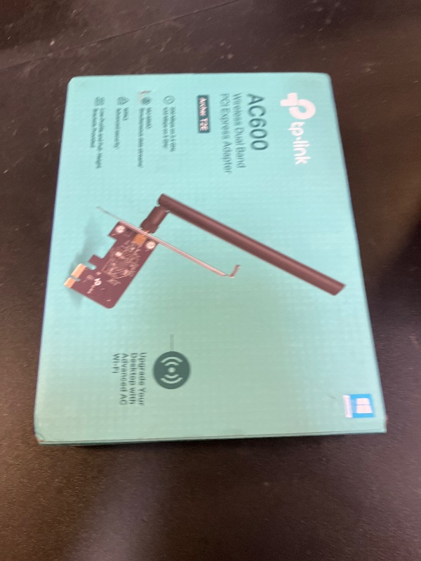 Photo 1 of TP-Link PCIe WiFi Card AC600 for Desktop PC, Dual Band Wireless Internal Network Card(Archer T2E) High-Gain Antenna, MU-MIMO, WPA3, Low Profile, Supports Windows 10/11