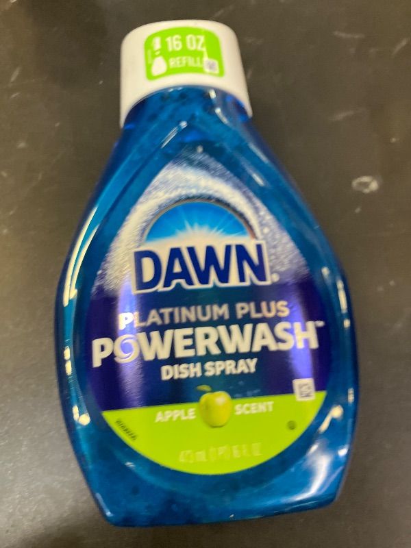 Photo 1 of Dawn 52367 Platinum Powerwash Dish Spray Soap, Apple Scent, 16-oz. Refill