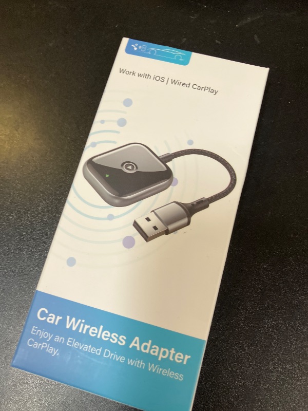 Photo 1 of Wireless CarPlay Adapter for Apple CarPlay, Easy to Upgrade Wired CarPlay to Wireless, Instant Connectivity, Super Mini Car Play Dongle for iPhone Fit for Cars with Built-in CarPlay