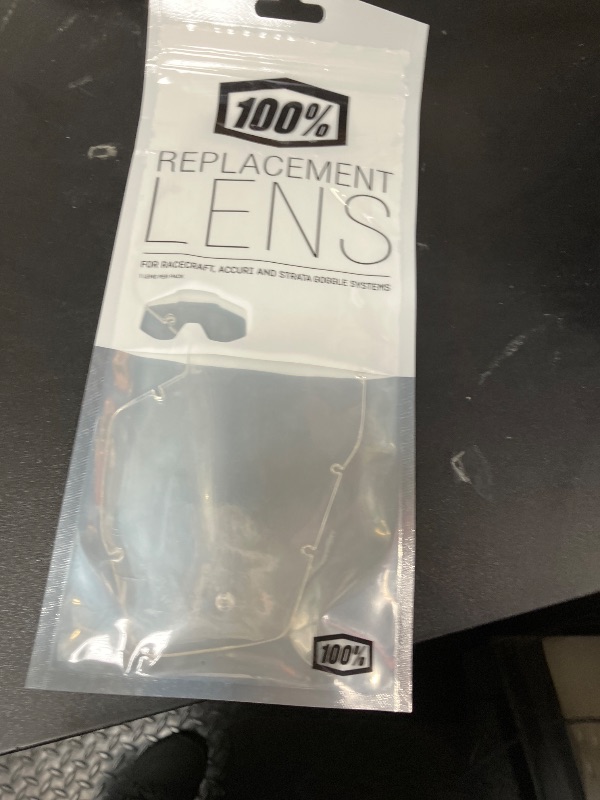 Photo 1 of 100% Goggle Replacement Lens - Racecraft 1, Accuri 1, Strata 1 Compatible (Anti-Fog-Clear)