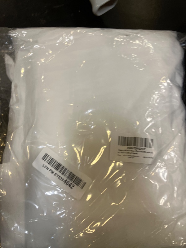 Photo 1 of Hiasan White Sheer Curtains 96 Inches Long with Tiebacks, Lightweight and Light Filtering Voile Drapes Extra Long Grommet Window Curtains for Bedroom, Living Room, Patio Door, W52 x L96, 2 Panels