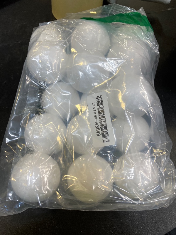 Photo 1 of Crafare 18pc 2.35 Inch White Smooth Foam Balls for Crafts Spring Holiday Art Polystyrene Balls Decoration Household School Projects and Party Decorations