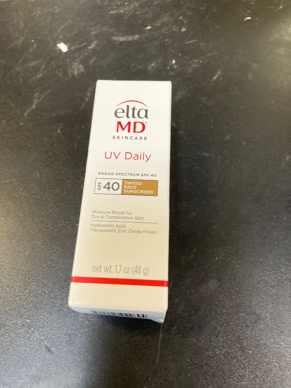Photo 1 of EltaMD UV Daily Tinted SPF 40 Face Sunscreen Moisturizer with Zinc Oxide, Tinted Daily Face Moisturizer with SPF, Sunscreen for Dry Skin,1.7 oz Pump