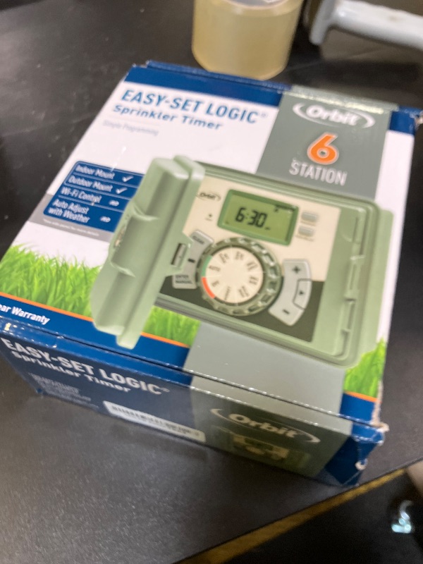 Photo 1 of Orbit 57896 6-Station Outdoor Swing Panel Sprinkler System Timer