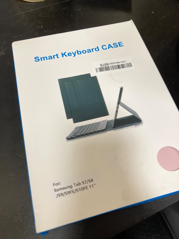 Photo 1 of Keyboard Case for Samsung Galaxy Tab S10 FE 10.9 Inches, S7/ S8/ S9/ S9 FE 11" Smart Backlit Case Keyboard with Pen Holder (Pink)