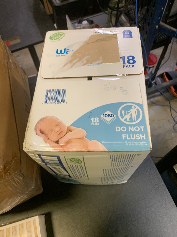 Photo 1 of WaterWipes Sensitive+ Newborn & Baby Wipes, 3-In-1 Cleans, Cares, Protects, 99.9% Water, Unscented & Hypoallergenic, 1080 Count (18 Packs)