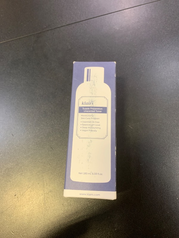 Photo 1 of [KLAIRS] Supple Preparation Unscented Toner 6.08 fl oz, Lightweight, Essential Oil-Free, Alcohol Free, Packaging Changed