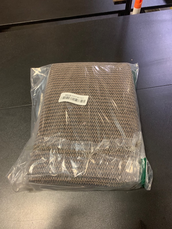Photo 1 of SUNLAX 2'6''x10' Brown Balcony Privacy Screen Fence Windscreen Cover Fabric Shade Netting Mesh Cloth with Grommets UV Protection for Patio, Backyard, Porch, Railing Shield 90%