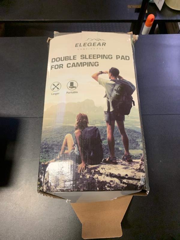 Photo 1 of Elegear Double Sleeping Pad for Camping, 4.7" Ultra-Thick Self Inflating Camping Pad 2 Person with Pillow Built-in Foot Pump, Portable Camping Sleeping Mat for Backpacking Hiking Tent(Army Green Full)
