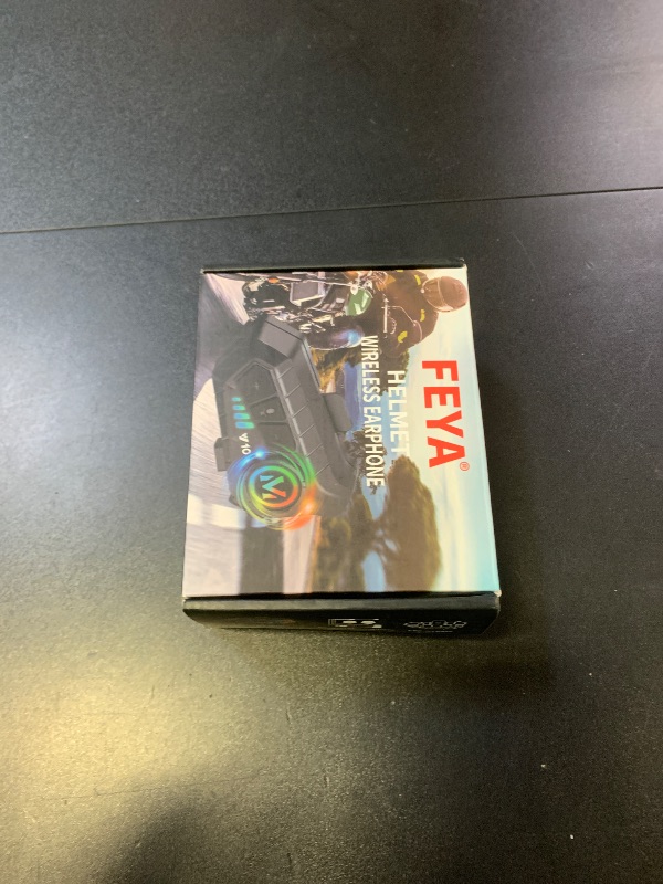 Photo 1 of FEYA Motorcycle Helmet Speakers High Battery Life Helmet Headphone IPX6 Automatic Answer/Call Music Control/Intelligent Noise/Wake up Siri, 2 Different Types of Mic - Compatible with All Helmets