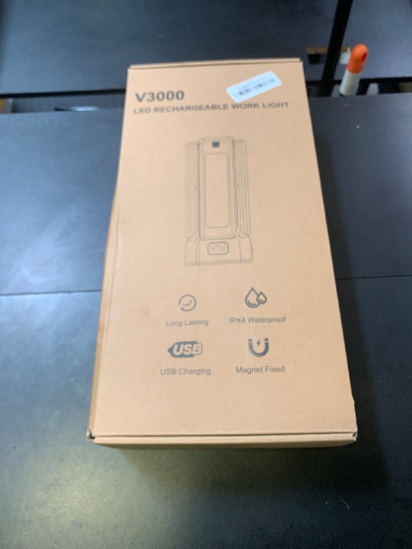 Photo 1 of iodoo 13200mAh Rechargeable Solar Work Light,IPX4 Waterproof with Folding Stand Support and Portable Carrying Bag, 8000 Lumen Stepless Dimmable, 4 Lighting Modes, White/Warm/Warm White (Standard)