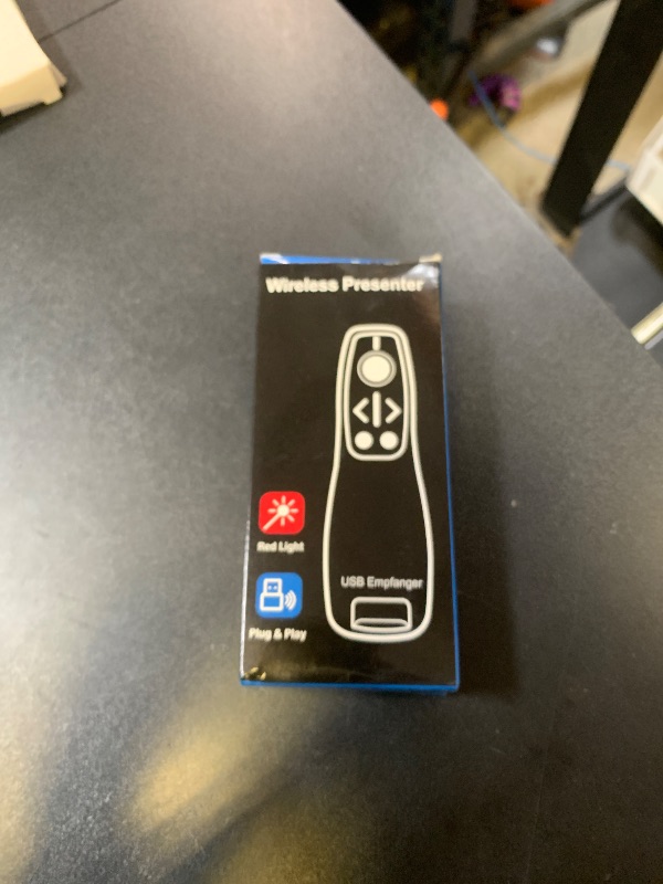 Photo 1 of Presentation Clicker Wireless Presenter Remote for PowerPoint, Powerpoint Clicker with Volume Control PowerPoint Slide Advancer for Mac, Computer, Laptop-E600