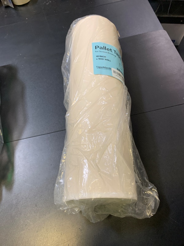 Photo 1 of Pallet Tape for Screen Printing, 18 Inch x 300 Foot Roll, Made in USA, Heavy Duty Platen Masking Tape with Clean Removal to Protect Screen Printing Surfaces and Extend Pallet Life