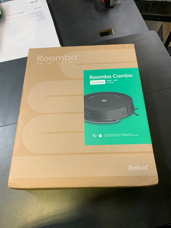 Photo 1 of iRobot Roomba Robot Vacuum and Mop Combo (Y0140) - Vacuums & mops, Easy to use, Power-Lifting Suction, Multi-Surface Floors, Smart Navigation, Cleans in Neat Rows, Self-Charging, Bagless, Space-Saving