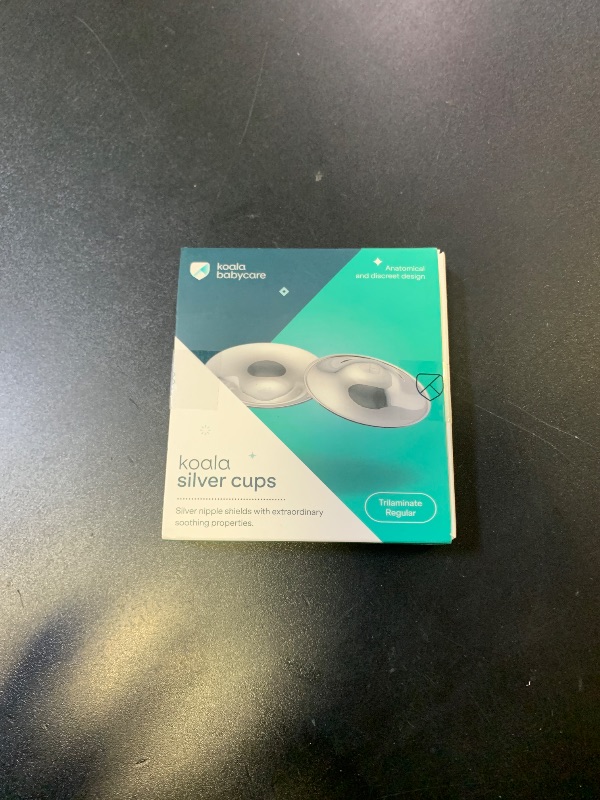 Photo 1 of Koala Babycare The Original Silver Nursing Cups - Nipple Shields for Breastfeeding Newborn - Breastfeeding Essentials - Protect and Soothe - Tri-Laminate Silver - Standard Size