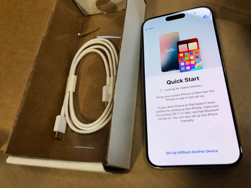 Photo 1 of Apple iPhone 15 Pro Max, 256GB, Natural Titanium - Unlocked (Renewed)