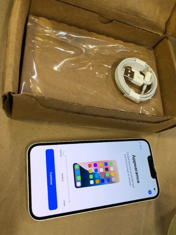 Photo 1 of Apple iPhone 14, 256GB, Starlight - Unlocked (Renewed)