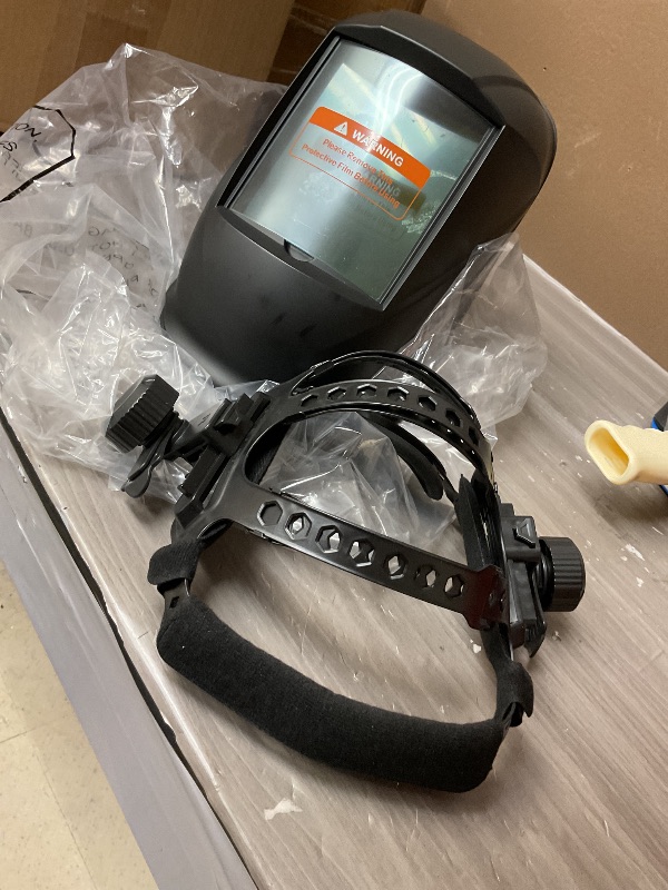 Photo 1 of TRQWH Laser Welding Helmet OD8+ 190nm-450nm&900nm-1100nm Large Viewing Laser Safety Helmet Protective Mask Eye Protection for Laser Welding/Laser Cutting/Laser Cleaning/Laser Marking