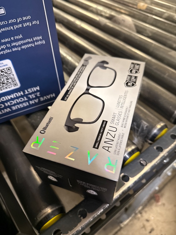 Photo 1 of Razer Anzu Smart Glasses: Blue Light Filtering & Polarized Sunglass Lenses - Low Latency Audio - Built-in Mic & Speakers - Touch & Voice Assistant Compatible - 5hrs Battery - Rectangle/Small