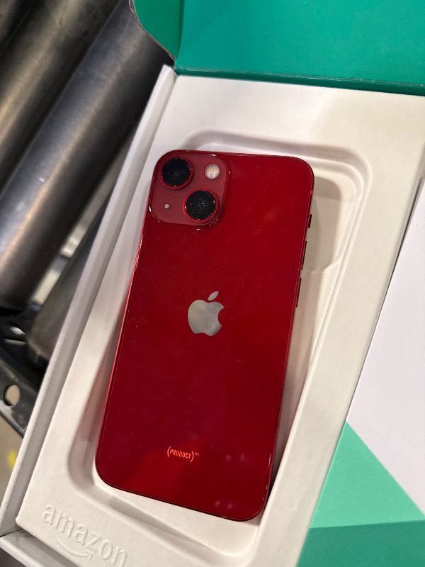 Photo 1 of Apple iPhone 13 Mini, 128GB, Product Red - Unlocked (Renewed Premium)