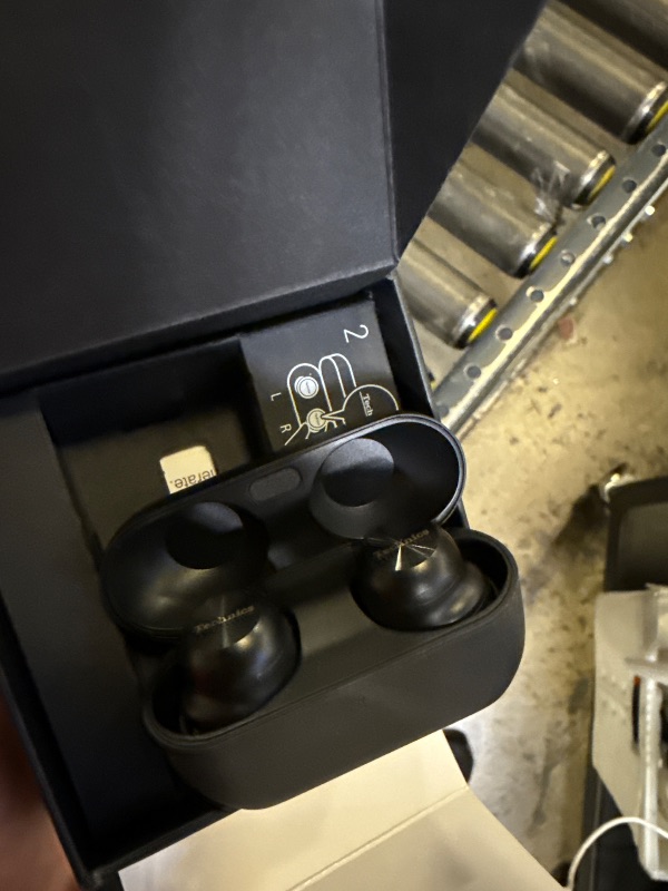Photo 1 of Technics Reference Class Hi-Fi Wireless Earbuds, Dolby Atmos with Head Tracking, Adaptive Noise Cancelling, 3 Device Multipoint, 10-hr Battery, Wireless Charging, Improved Fit - EAH-AZ100-K (Black)
