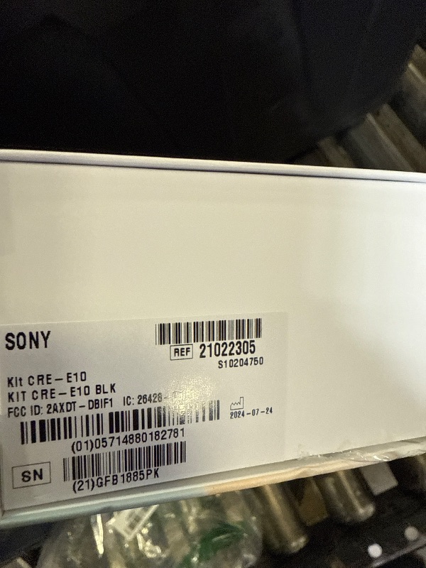 Photo 1 of Sony CRE-E10 Self-Fitting OTC Hearing Aids for Mild to Moderate Hearing Loss, Prescription-Grade Sound Quality, Comfortable Earbud Design, Bluetooth Enabled for iOS, and Rechargeable Battery, Black