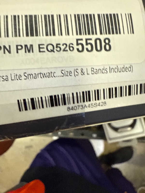Photo 1 of Fitbit Versa Lite Smartwatch,GPS,Charcoal/Silver Aluminum, One Size (S & L Bands Included)