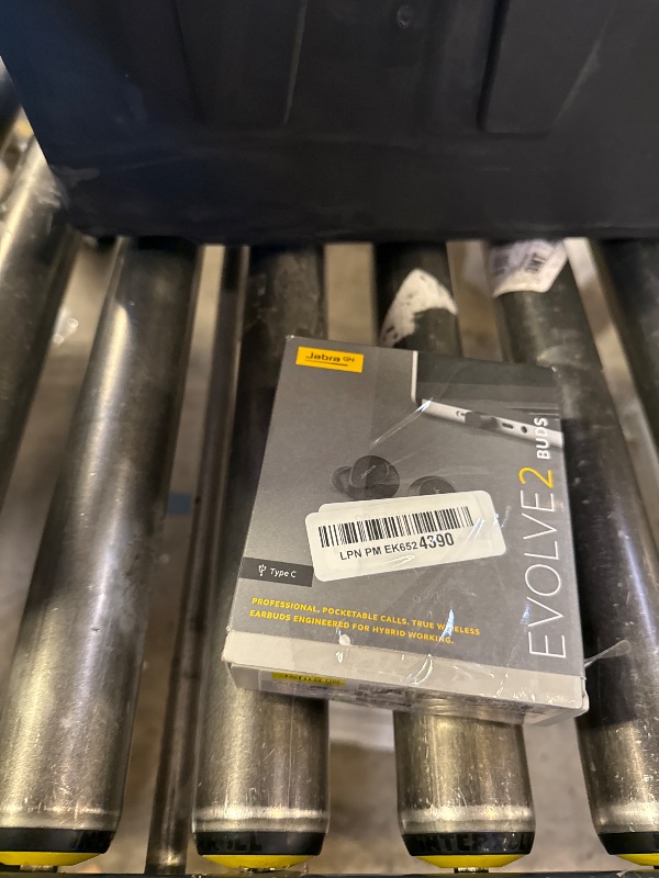 Photo 1 of Jabra Evolve2 True Wireless in-Ear Bluetooth Earbuds with Active Noise Cancellation (ANC) and 4-mic MultiSensor Voice Technology - Microsoft Teams Certified, Works with All Other Meeting apps - Black