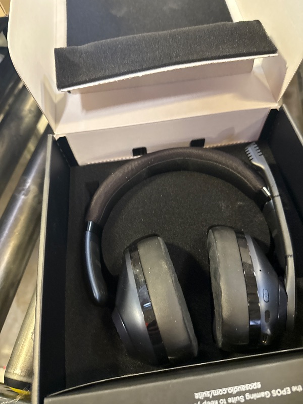 Photo 1 of EPOS Gaming H3Pro Hybrid Gaming Headset - PC Headphones with Microphone - Noise-Cancellation, Adjustable, Smart Button Audio Mixing, Bluetooth, Gaming Suite, Surround Sound - Windows 10,Midnight Blue