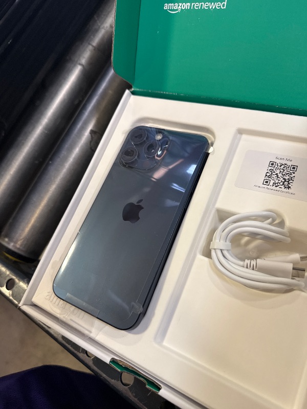 Photo 1 of Apple iPhone 15 Pro Max, 256GB, Blue Titanium - Unlocked (Renewed Premium)