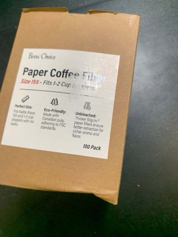 Photo 1 of Disposable Small Coffee Filters,100PCS Unbleached Basket Coffee Paper Filter for Ninja Pods & Grounds Specialty Single-Serve Coffee Maker PB051 PB041, Kalita Wave Dripper 155, Pour Over Coffee Maker