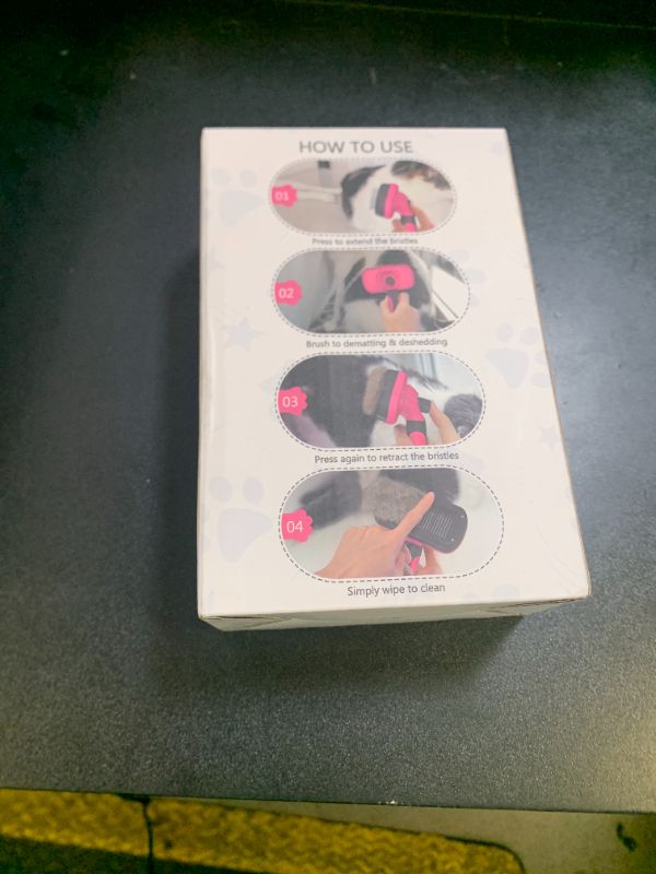 Photo 1 of Swihauk Self Cleaning Slicker Brush for Dogs & Cats - Skin Friendly Grooming, Deshedding, Hair Removal for Puppies & Long/Short Haired Pets, Pet Supplies Accessory, Pink