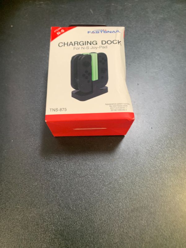 Photo 1 of FastSnail Charging Dock Compatible with Nintendo Switch for Joy Con & OLED Model Controller with Lamppost LED Indication, Charger Stand Station with Charging Cable