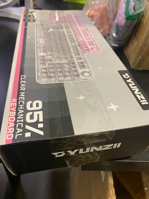 Photo 1 of YUNZII X98 QMK/VIA Wireless Mechanical Gaming Keyboard with Knob,Tri-Mode BT5.0/USB-C/2.4GHz Hot Swappable Keyboard,Pre-lubed Switches Gasket Mount RGB Backlit for Wins/Mac (White, Snow Switch)