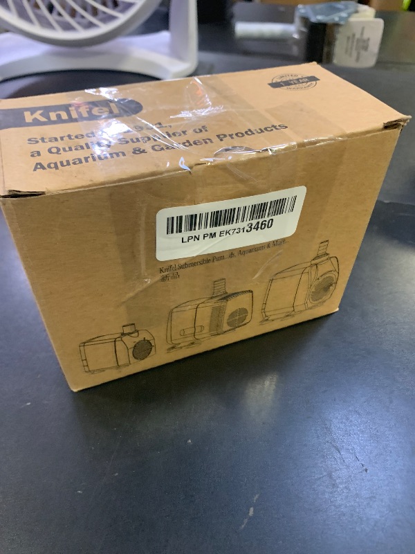 Photo 1 of Knifel Submersible Pump 200GPH Ultra Quiet with Over Heating Protection 5.2ft High Lift for Fountains, Hydroponics, Ponds, Aquariums & More…