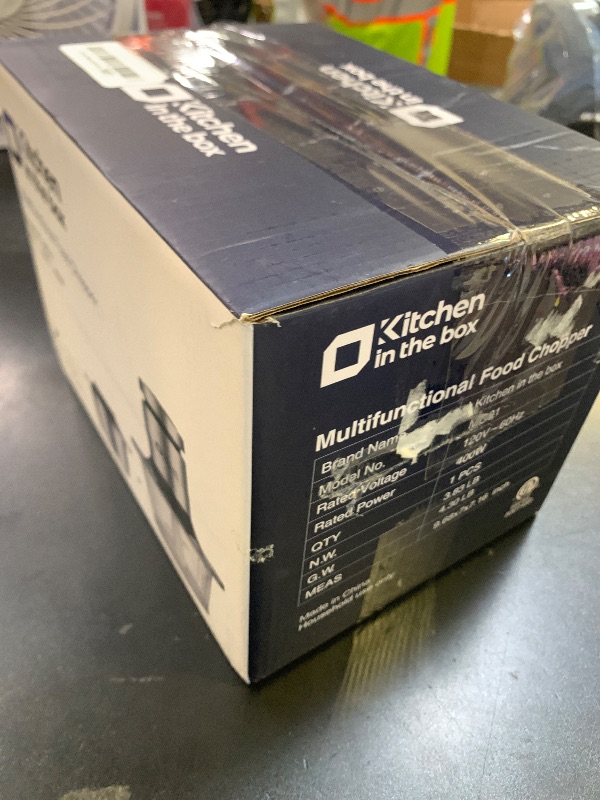 Photo 1 of Kitchen in the box Mini Food Processors,400W Powerful Mini Meat Grinder & Food Chopper,Electric Vegetable Chopper with One 3 Cup Bowl & S Blades for Meat/Fish/Vegetable/Baby Food,3cup(1bowl)