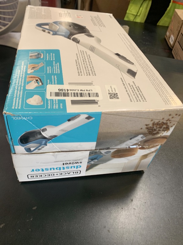 Photo 1 of BLACK+DECKER dustbuster AdvancedClean Cordless Handheld Vacuum, Compact Home and Car Vacuum with Crevice Tool (CHV1410L)