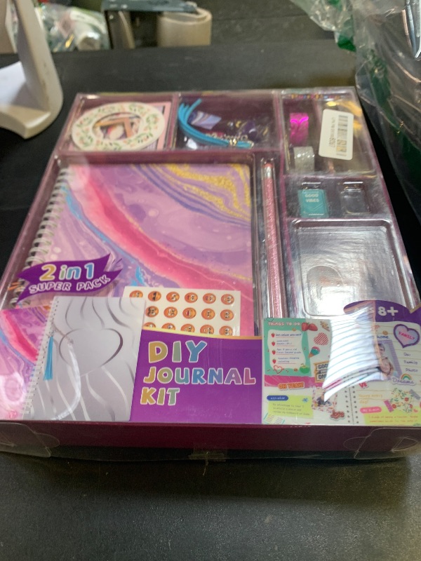 Photo 1 of PERRYHOME 2-Pack DIY Journal Kit for Girls - 200+Pcs Journal Set for Tween & Teen Girls, Journaling Art & Crafts Kits, Ideal Gifts for 8 9 10 11 12 13 14 Year Old Girl, Scrapbook & Diary Supplies Set