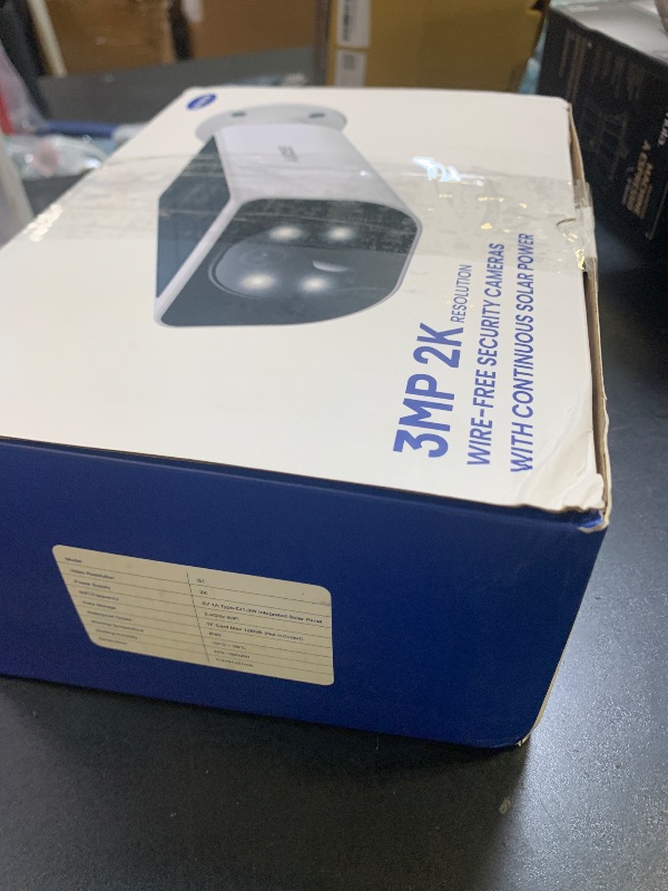 Photo 1 of AOQEE Cameras for Home Security-2K Wireless Security Camera Outdoor with AI Motion Detection & Siren, Non-Stop Solar Powered Charging, Color Night Vision, SD/Cloud Storage, Waterproof, S1 4P
