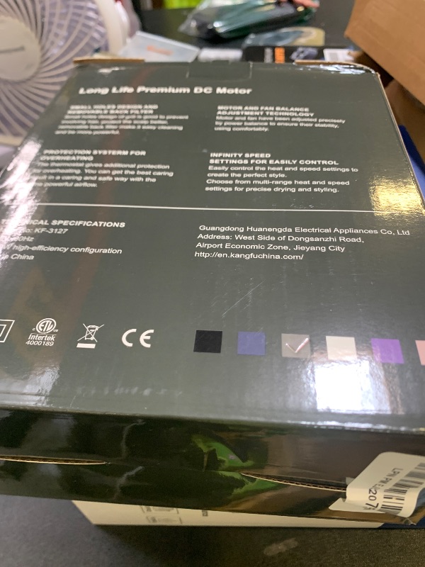 Photo 1 of CONFU Ionic Blow Dryer 1600W, Portable Lightweight Fast Drying Negative Ion Hairdryer Blowdryer, 3 Heat Settings & Infinity Speed, with Diffuser and Concentrator Nozzle for Home & Travel
