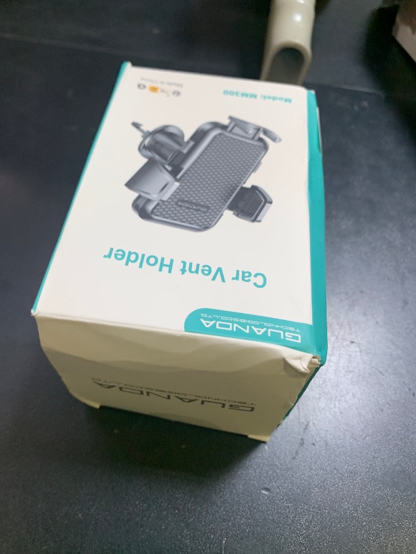 Photo 1 of Firm-hold Vent Car Phone Holder for iPhone, Rotatable Universal Phone Mount with Adjustable Wide Clamp, Hands Free, Metal Hook, Anti-vibration, Single-press Release, Heat-resistant, (Dashboard-Free)