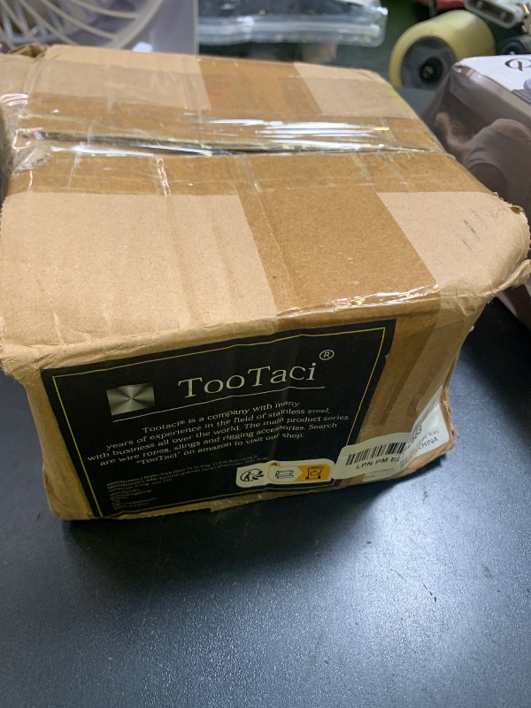 Photo 1 of TooTaci 1/8" Wire Rope Kit, 200FT Vinyl Coated 304 Stainless Steel Cable with M5 Turnbuckles for Cables Wire for String Light Hanging, Clothesline, Garden Trellis, Curtain
