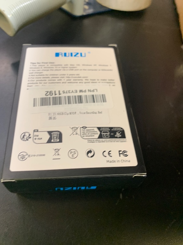 Photo 1 of RUIZU 64GB Clip MP3 Player with Bluetooth 5.3, Portable Music Player with Voice Recorder for Sports Running, FM Radio, Pedometer, A-B Repeat, Audio Shuffle Playback, Support 128GB Micro SD Card, Red