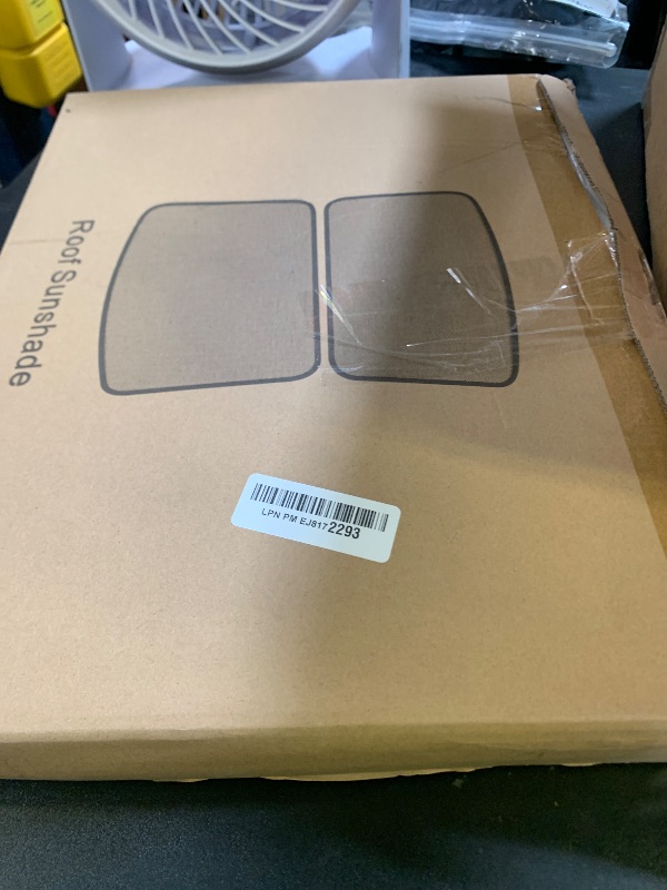 Photo 1 of TSLDRV 2025 Upgrade Sunshade Roof for Tesla Model 3 Highland 2024 2025 [No-Gap/Sag-Free] Heat Insulation Glass Roof Sunshade Sunroof for Tesla Model 3 Accessories 2025 2024 White Beige