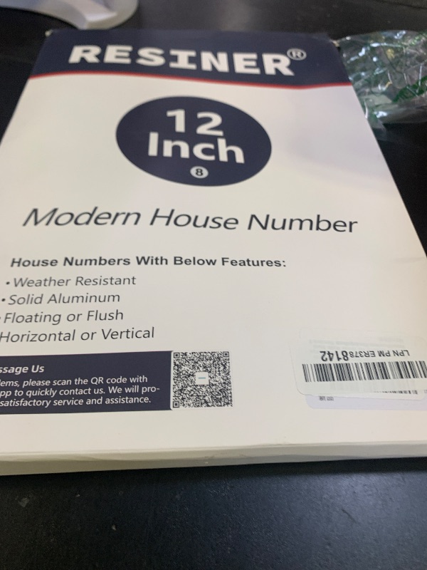 Photo 1 of 12 Inch Large house Numbers for Outside Modern,Metal House Numbers Black Large Address Numbers For House Matte Black House Numbers Floating Flush MountAluminumHome Address Numbers 8