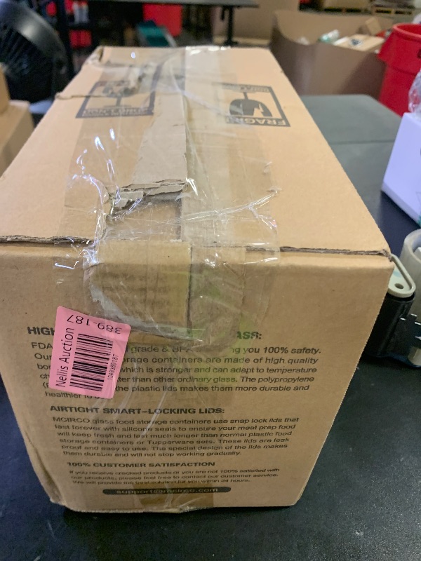 Photo 1 of [10-Pack]Glass Meal Prep Containers with Lids, MCIRCO Glass Food Storage Containers with Snap Locking Lids, Airtight Lunch Containers, Microwave, Oven, Freezer and Dishwasher, White