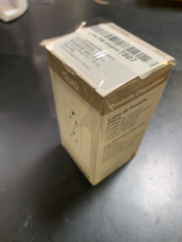Photo 1 of Lutron CAR-15-LA Claro 15-Amp Receptacle, Light Almond